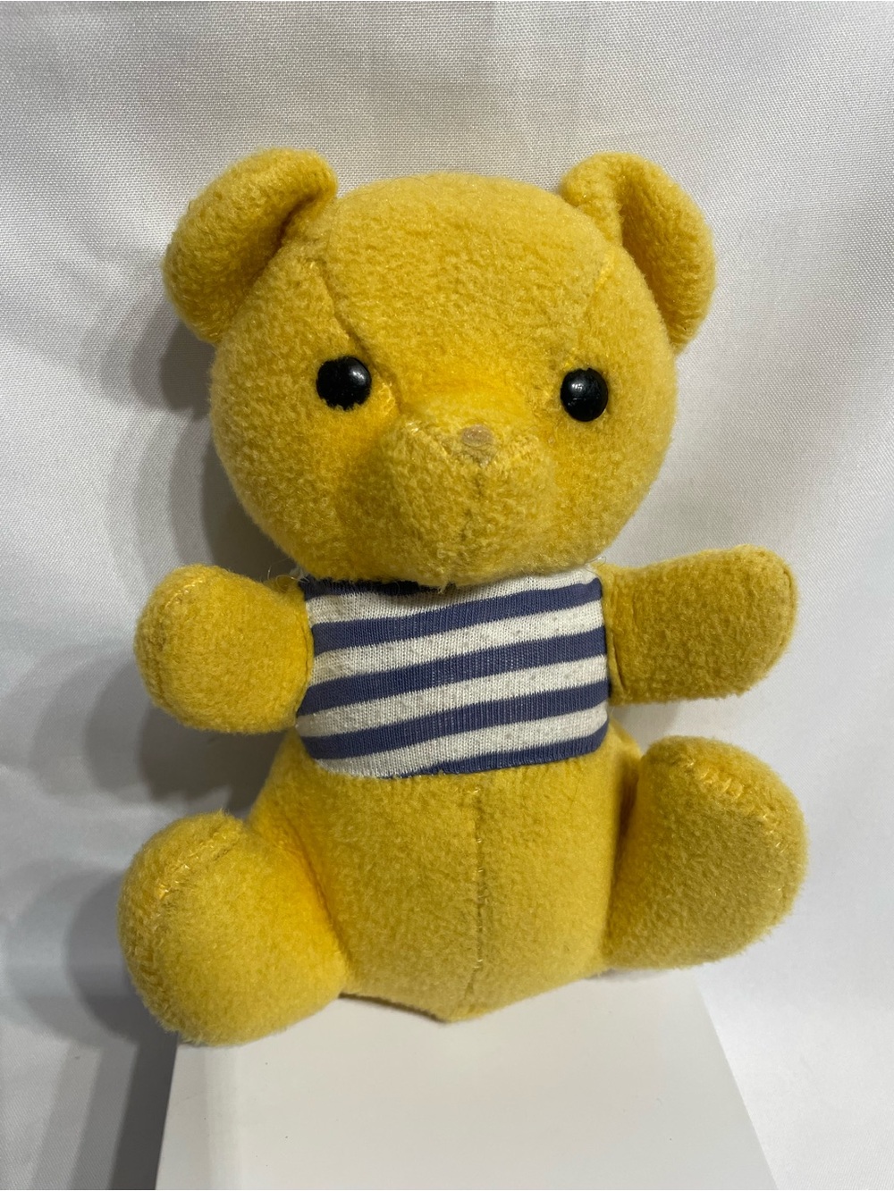 10” Vintage Knickerbocker "Animals of Distinction" yellow teddy bear plush